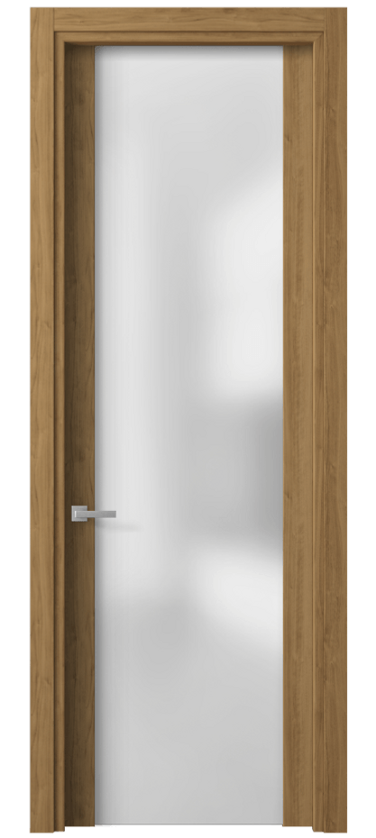 Межкомнатная дверь Planum 4114 Грецкий орех Сатинированное стекло Цена 43780 ₽ | Volhovec