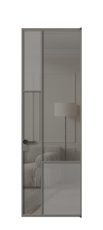 Дверь межкомнатная Mosaic АЛПЛ041.13 Алюминий классический серый Сатинированное серое стекло, триплекс, 6 мм + Прозрачное серое стекло, триплекс Без короба АКЛС Цена 182460 Стоимость комплекта двери включает:
1. Полотно (600/650/700/750/800/850/900/950*2000-2400 мм).
2. Короб
3. Комплект фурнитуры (2 торцевые петли и магнитный замок с ответной планкой). Фабрика дверей Волховец 8 (800) 551 43 19 Межкомнатная дверь Mosaic АЛПЛ041.13 Алюминий классический серый Сатинированное серое стекло, триплекс, 6 мм + Прозрачное серое стекло, триплекс Цена 182460 ₽ | Volhovec