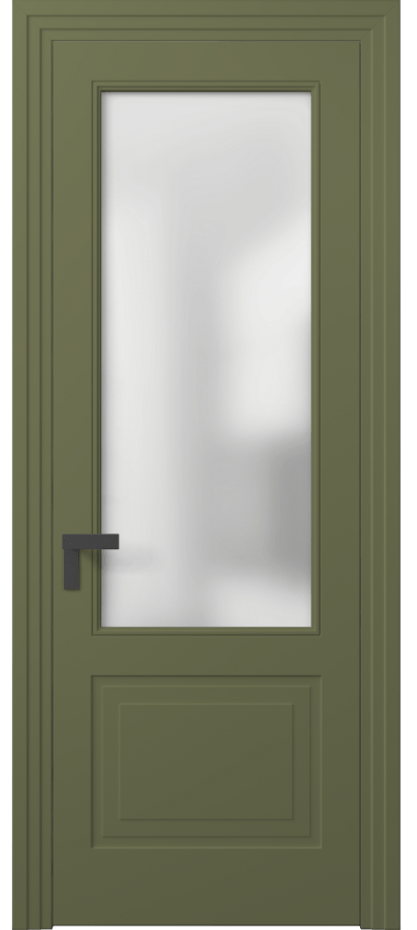 Межкомнатная дверь Рокка 8352 Матовый белоснежный Сатинированное стекло Цена 122540 ₽ | Volhovec