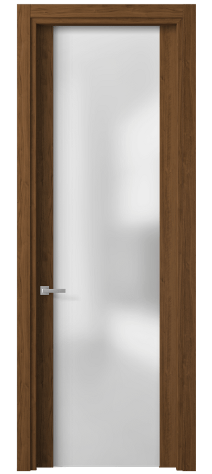 Межкомнатная дверь Планум 4114 Лесной орех Сатинированное стекло Цена 45650 ₽ | Volhovec