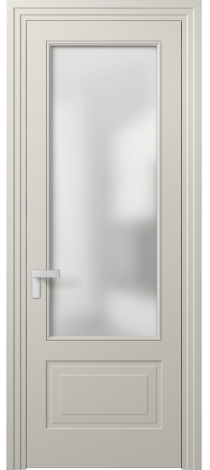 Межкомнатная дверь Рокка 8342 Матовый облачно-серый Сатинированное стекло Цена 94160 ₽ | Volhovec