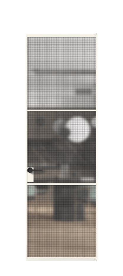 Алюминиевая дверь АЛПЛ040.03 Алюминий пудровый белый Декоративное стекло с сеткой "Mesh silver", триплекс. Без короба АПБЛ Цена 143410 Стоимость комплекта двери включает:
1. Полотно (600/650/700/750/800/850/900/950*2000-2400 мм).
2. Короб
3. Комплект фурнитуры (2 торцевые петли и магнитный замок с ответной планкой). Фабрика дверей Волховец 8 (800) 551 43 19 Алюминиевая дверь АЛПЛ040.03 Алюминий пудровый белый Декоративное стекло с сеткой "Mesh silver", триплекс Цена 143410 | Volhovec