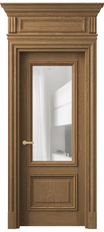 Дверь межкомнатная Антик 7302 Дуб мускатный матовый Рифлёное стекло "Дюна", триплекс КЭП + Объёмный фриз + Карниз ДМС.М Цена 295840 ₽ Наличники уже входят в базовый комплект. Фабрика дверей Волховец 8 (800) 551 43 19 Межкомнатная дверь Антик 7302 Дуб мускатный матовый Рифлёное стекло "Дюна", триплекс Цена 295840 ₽ | Volhovec