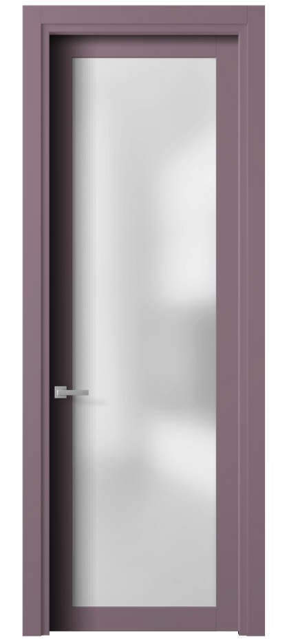 Межкомнатная дверь Планум 2102 Матовый белоснежный Сатинированное стекло Цена 75570 ₽ | Volhovec