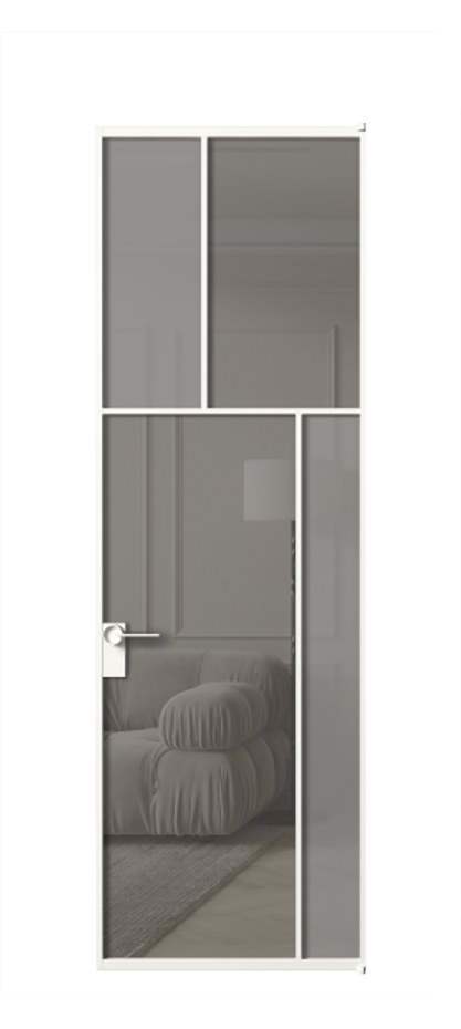 Дверь межкомнатная Mosaic АЛПЛ041.23 Алюминий Белый Сатинированное серое стекло, триплекс, 6 мм + Прозрачное серое стекло, триплекс Без короба бел Цена 176080 Стоимость комплекта двери включает:
1. Полотно (600/650/700/750/800/850/900/950*2000-2400 мм).
2. Короб
3. Комплект фурнитуры (2 торцевые петли и магнитный замок с ответной планкой). Фабрика дверей Волховец 8 (800) 551 43 19 Межкомнатная дверь Mosaic АЛПЛ041.23 Алюминий Белый Сатинированное серое стекло, триплекс, 6 мм + Прозрачное серое стекло, триплекс Цена 176080 ₽ | Volhovec