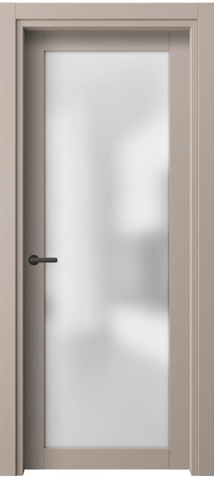 Межкомнатная дверь Нео 2102 ПЭТ серо-коричневый  Сатинированное стекло Цена 34870 ₽ | Volhovec