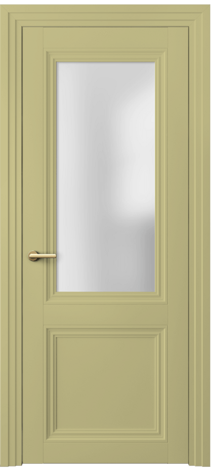 Межкомнатная дверь Центро 2524 Матовый белоснежный Сатинированное стекло Цена 111100 ₽ | Volhovec