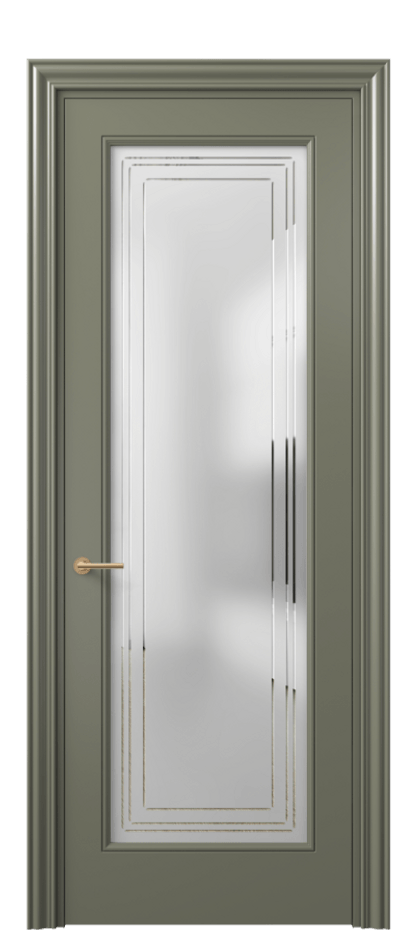 Дверь межкомнатная Маскот 8400 Матовый оливковый тёмный Сатинированное стекло с гравировкой "Грани", триплекс Фигурный наличник МОТ Цена 90750 ₽ Наличники уже входят в базовый комплект. Фабрика дверей Волховец 8 (800) 551 43 19 Межкомнатная дверь Маскот 8400 Матовый оливковый тёмный Сатинированное стекло с гравировкой "Грани", триплекс Цена 90750 ₽ | Volhovec