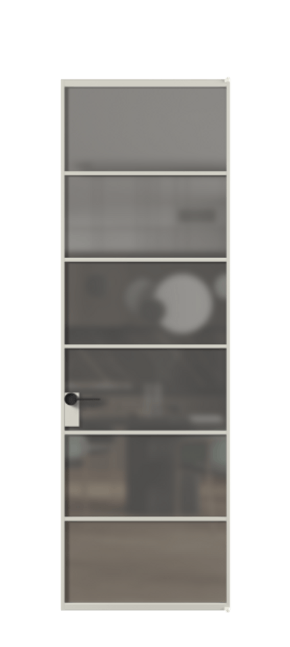 Алюминиевая дверь АЛПЛ040.04 Алюминий тёплый серый Сатинированное серое стекло, триплекс. Без короба АТСР Цена 164420 Стоимость комплекта двери включает: 1. Полотно (600/650/700/750/800/850/900/950*2000-2400 мм).
2. Короб
3. Комплект фурнитуры (2 торцевые петли и магнитный замок с ответной планкой). Фабрика дверей Волховец 8 (800) 551 43 19 Алюминиевая дверь АЛПЛ040.04 Алюминий тёплый серый Сатинированное серое стекло, триплекс Цена 164420 | Volhovec