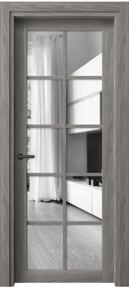 Межкомнатная дверь Нео 2106 Имбирный ясень Двустороннее зеркало, триплекс Цена 44770 ₽ | Volhovec