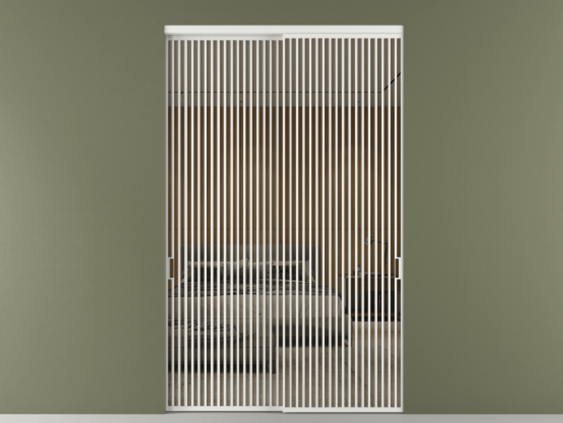 Перегородка Formato внутри проёма 2 створки АЛПР 040.06 Алюминий белоснежный Рефлективное бронзовое стекло "Stopsol", калёное. Цена 741730 ₽ 1. Полотно 2 шт. (800/2100 мм)
2. Комплект установки раздвижной системы
3. Базовый комплект фурнитуры
4.Ручка RONDO. Фабрика дверей Волховец 8 (800) 551 43 19 Перегородка Formato внутри проёма 2 створки АЛПР 040.06 Алюминий белоснежный Рефлективное бронзовое стекло "Stopsol", калёное Цена 741730 ₽ | Volhovec