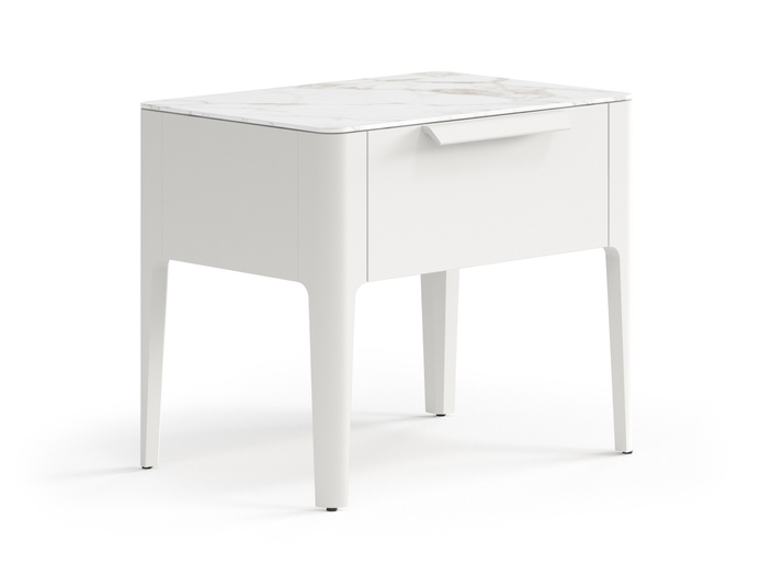 Мебель Тумба прикроватная Piega 1 ящик. Цвет Матовый тёплый серый. Материал Гладкая эмаль. Коллекция Тумба прикроватная Piega 1 ящик. Фото. Мебель Тумба прикроватная Piega 1 ящик. Цвет Матовый тёплый серый. Материал Гладкая эмаль. Коллекция Тумба прикроватная Piega 1 ящик. Картинка.