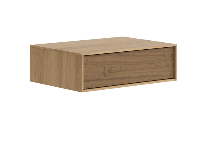 Мебель Тумба подвесная прикроватная Module 1 ящик. Цвет Грецкий орех. Материал Ламинатин. Коллекция Тумба подвесная прикроватная Module 1 ящик. Картинка.