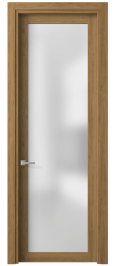 Дверь межкомнатная 2102 ГОР САТ. Цвет Грецкий орех. Материал Ламинатин. Коллекция Планум. Картинка.