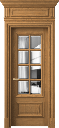 Дверь межкомнатная 7316 ДСЛ.М ДВ ЗЕР Ф. Цвет Дуб солнечный матовый. Материал Массив дуба матовый. Коллекция Антик. Картинка.