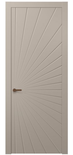 Дверь межкомнатная АКП 8649 МБСК. Цвет Матовый бисквитный. Материал Гладкая эмаль. Коллекция Alba. Картинка.