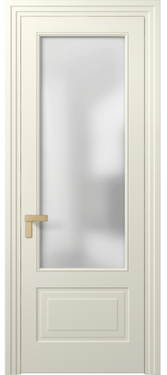 Дверь межкомнатная 8342 ММБ Сатин. Цвет Матовый молочно-белый. Материал Гладкая эмаль. Коллекция Рокка. Картинка.
