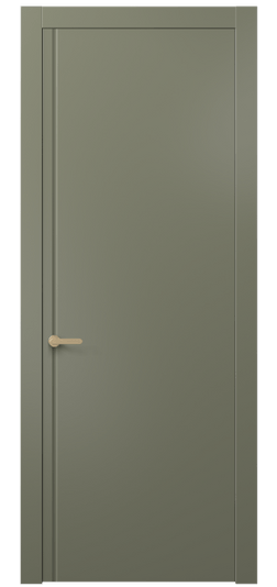 Дверь межкомнатная АКП 8644 МОТ. Цвет Матовый оливковый тёмный. Материал Гладкая эмаль. Коллекция Alba. Картинка.