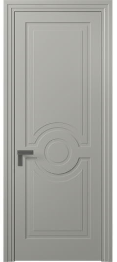 Дверь межкомнатная 8361 МНСР. Цвет Матовый нейтральный серый. Материал Гладкая эмаль. Коллекция Rocca. Картинка.