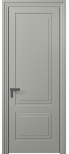 Дверь межкомнатная 8351 МНСР. Цвет Матовый нейтральный серый. Материал Гладкая эмаль. Коллекция Rocca. Картинка.