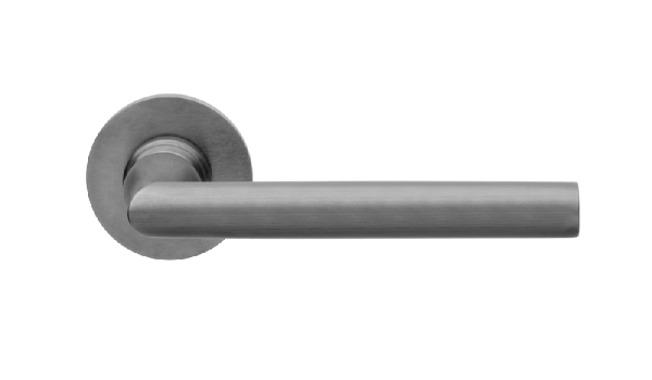 Ручки для межкомнатных дверей Ручка дверная Изабелла. Цвет Матовый графит PVD. Коллекция Изабелла. Фото. Ручки для дверей Ручка дверная Изабелла. Цвет Матовый графит PVD. Коллекция Изабелла. Картинка.